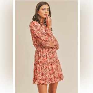 Lush Mini Dress- Mauve Magenta - Brand New